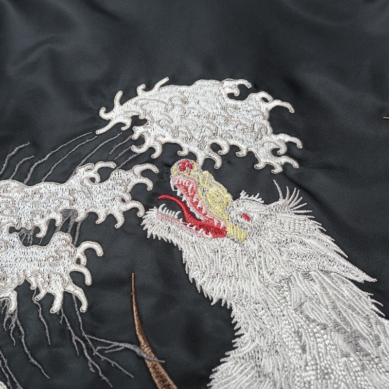 Bomber Homme Motif Japonais - Image 4