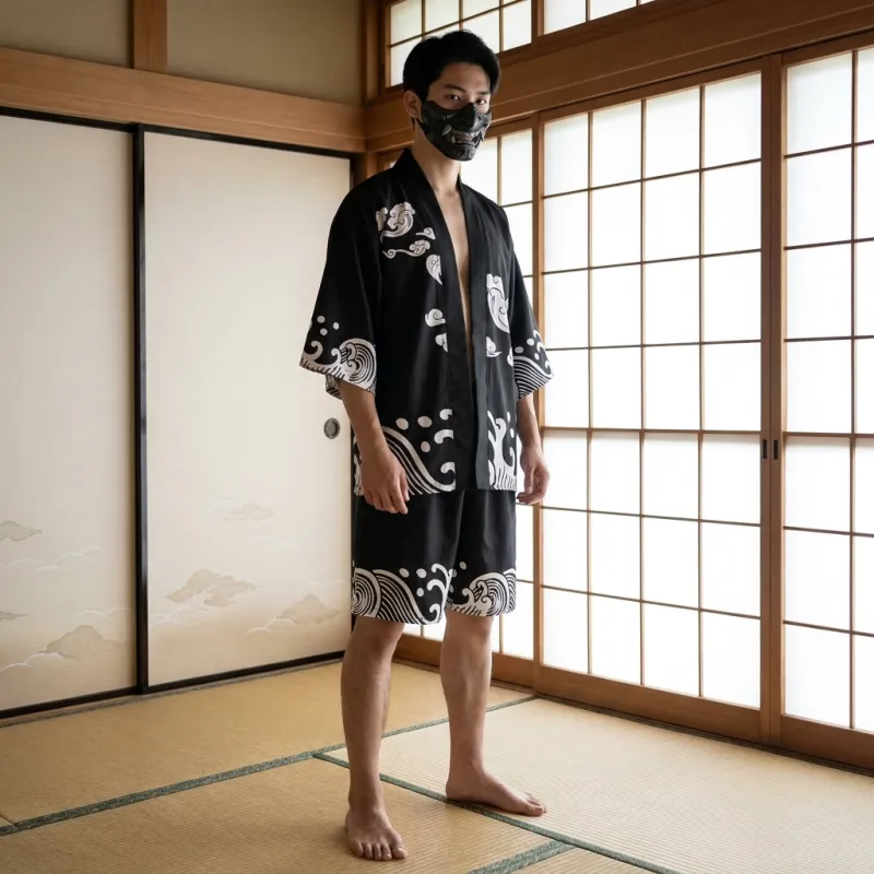 Ensemble Kimono Short Homme - Image 6