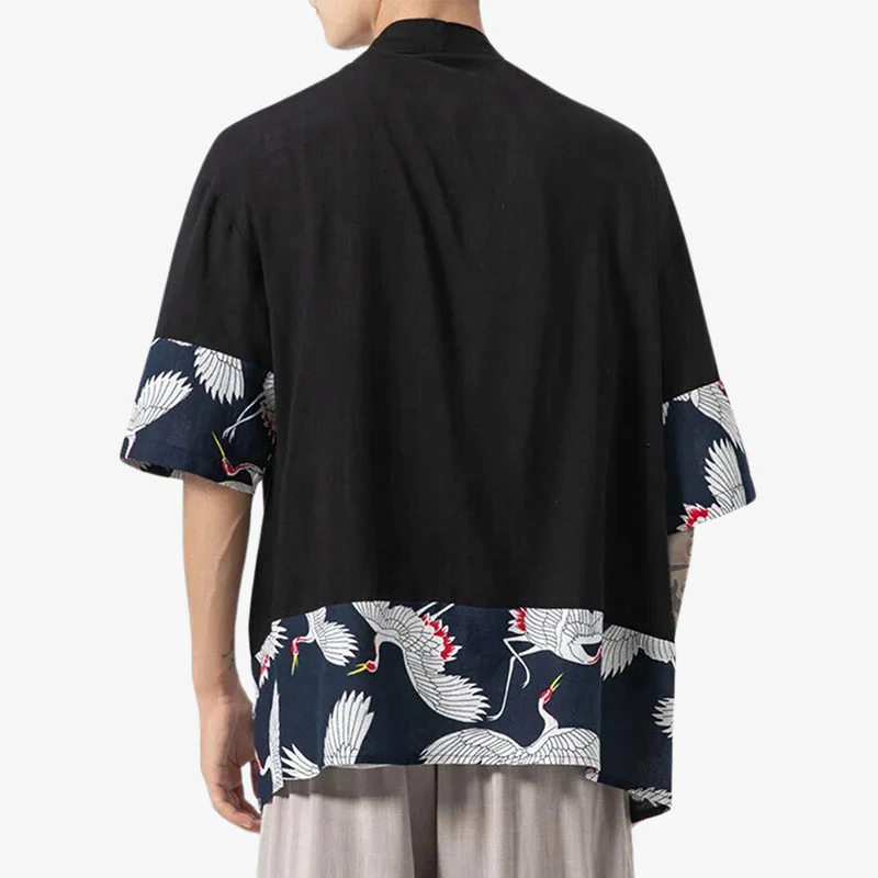 Haori Kimono Cardigan Tsuru - Image 2