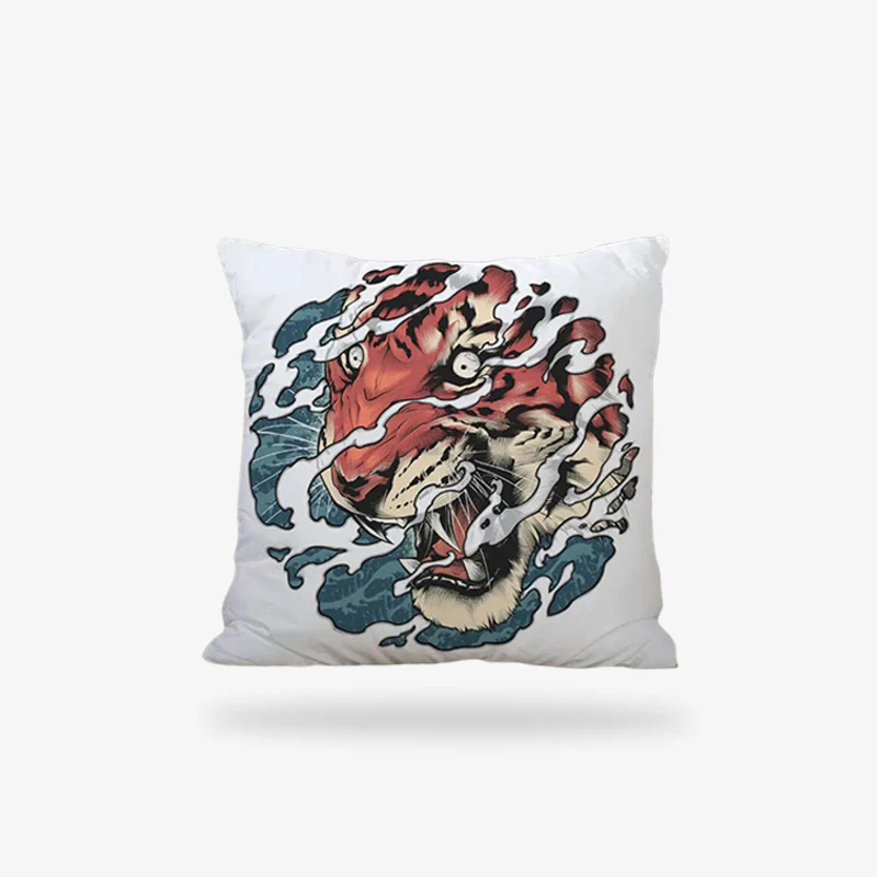 Housse Coussin Japonais Tigre