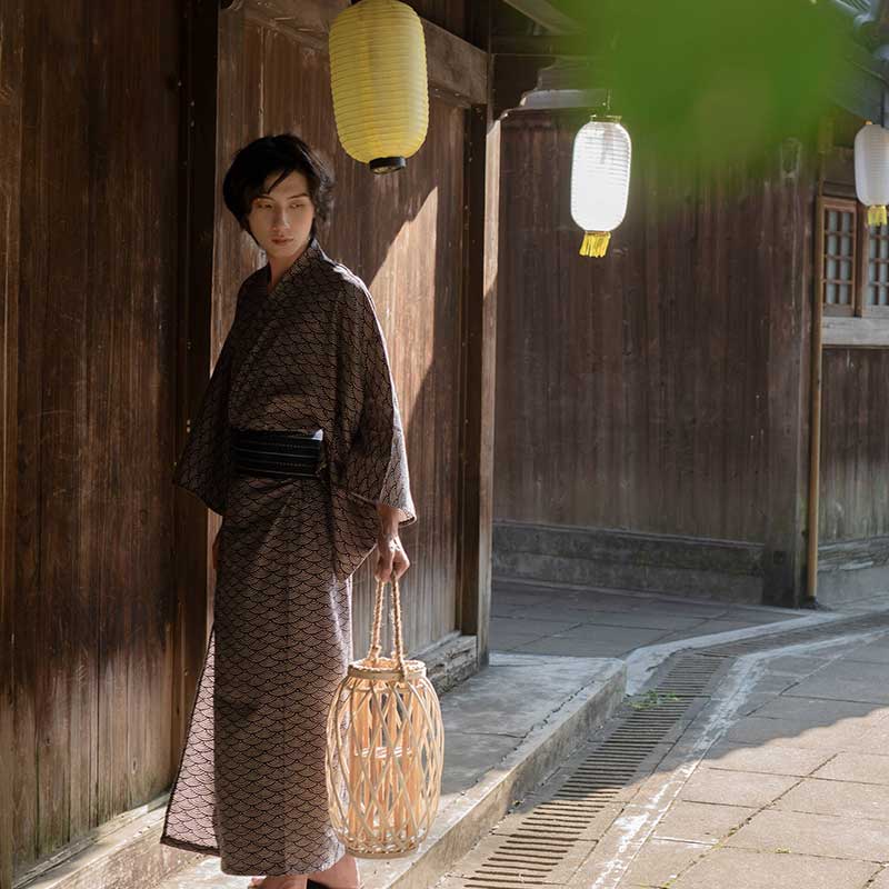Kimono Homme Coton - Image 3