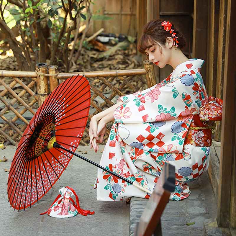 Kimono Traditionnel Japonais Femme - Image 2