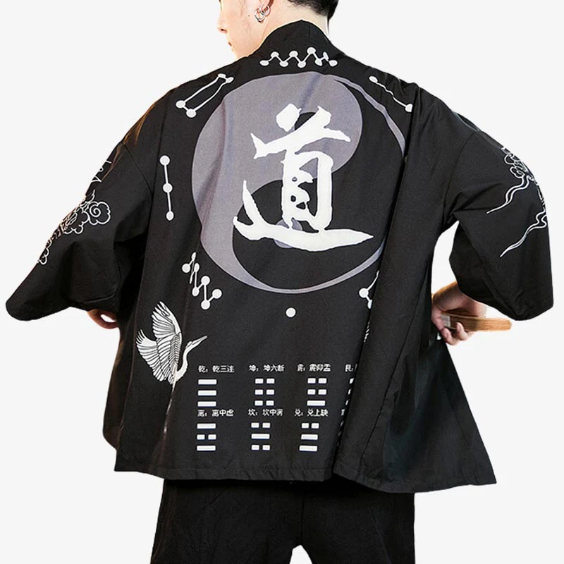 Kimono Veste Homme Noir