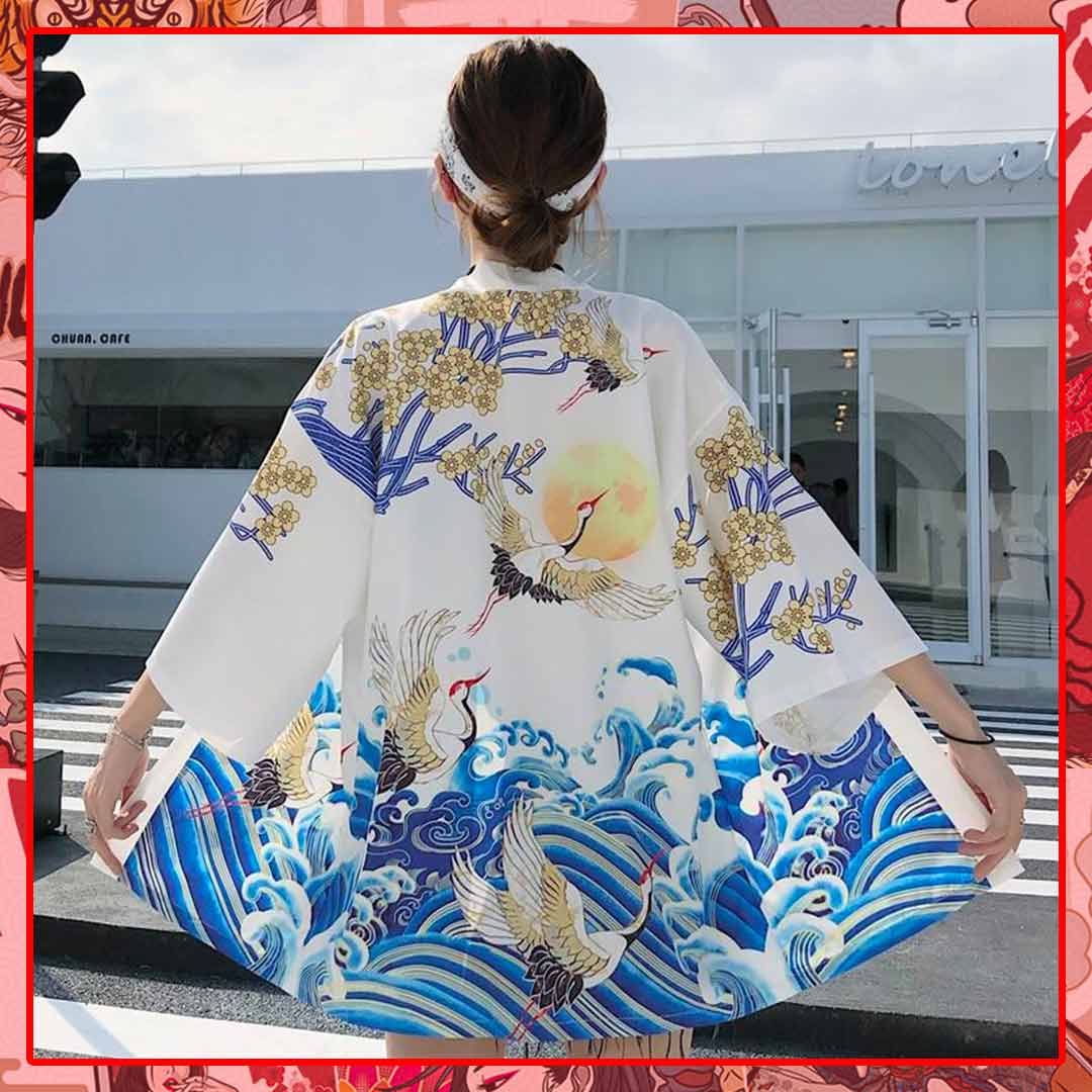 Kimono Veste Japonais Femme