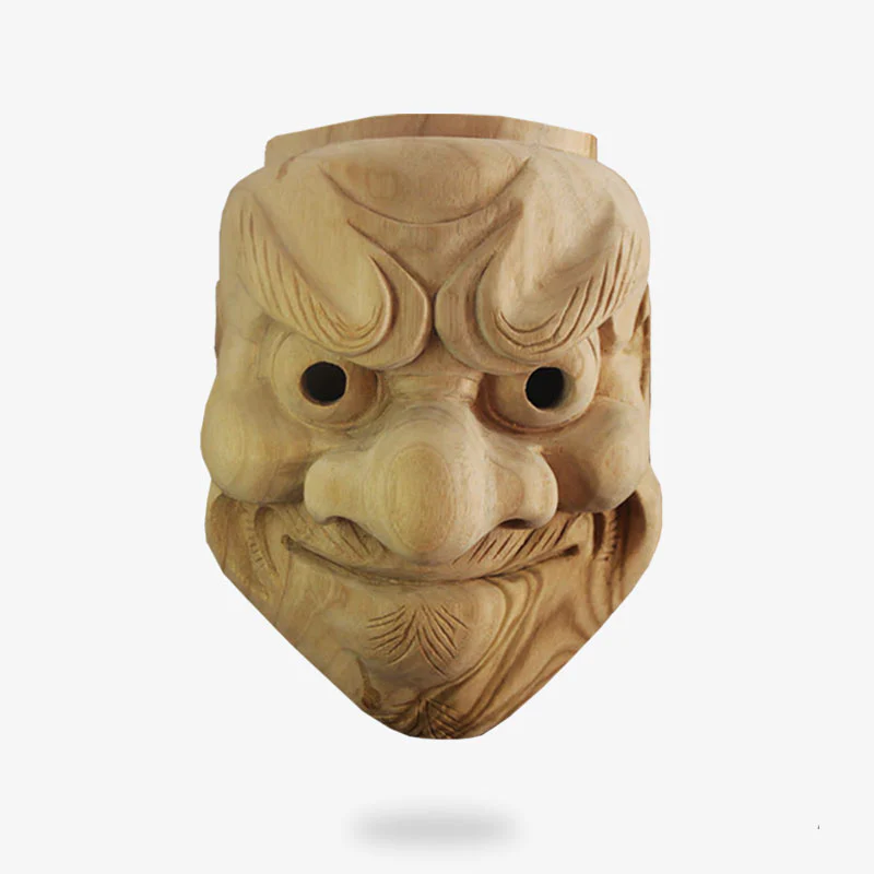 Masque en Bois Japonais