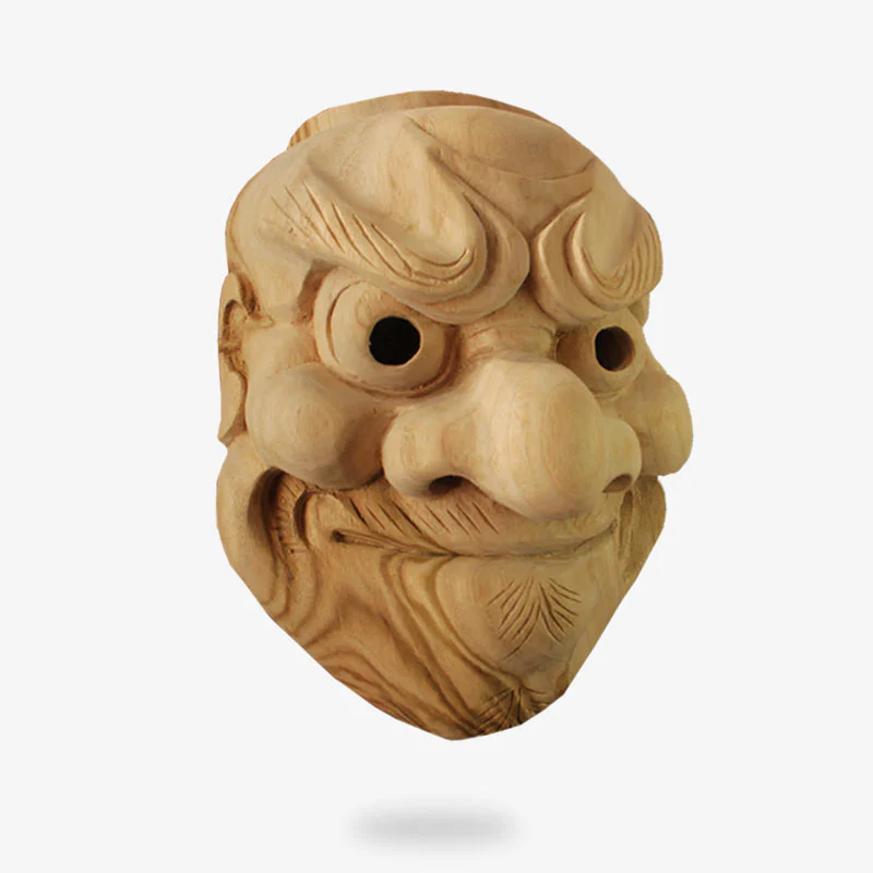 Masque en Bois Japonais - Image 2