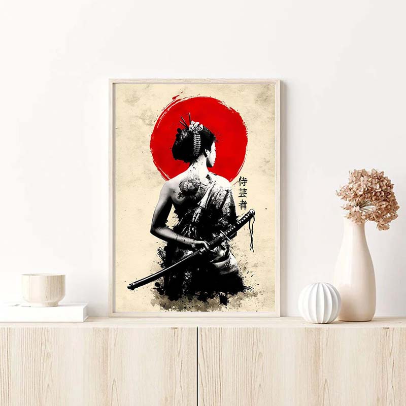 Tableau Guerriere Japonaise - Image 2