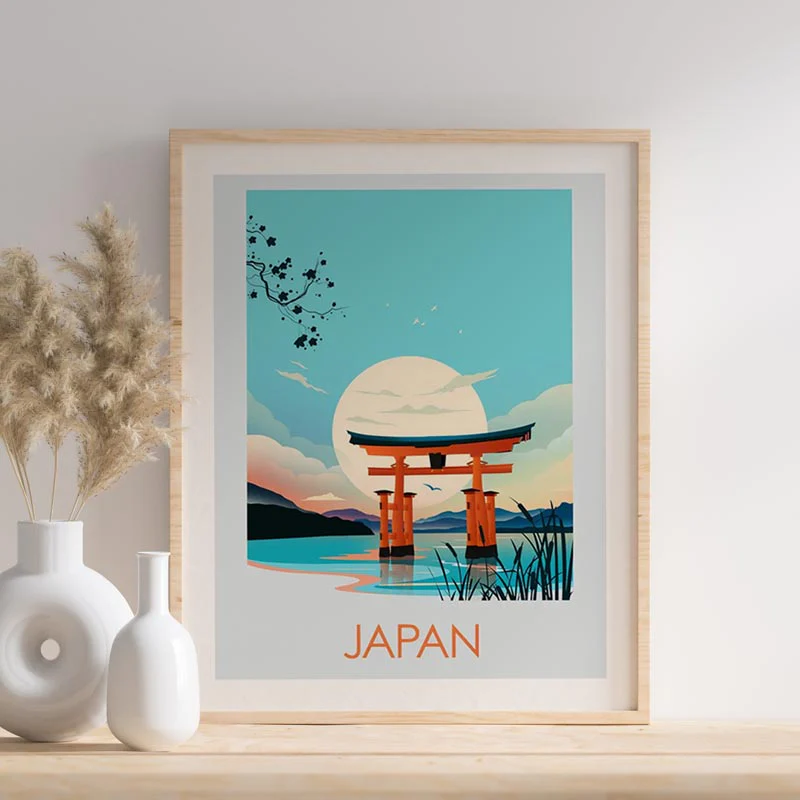 Tableau Japonais Paysage - Image 2