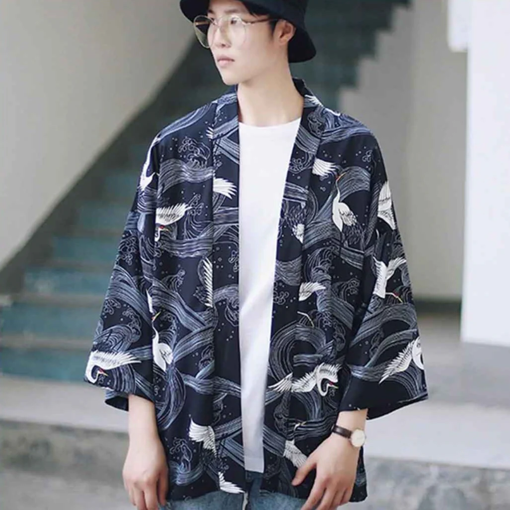 Veste Homme Style Kimono - Image 2