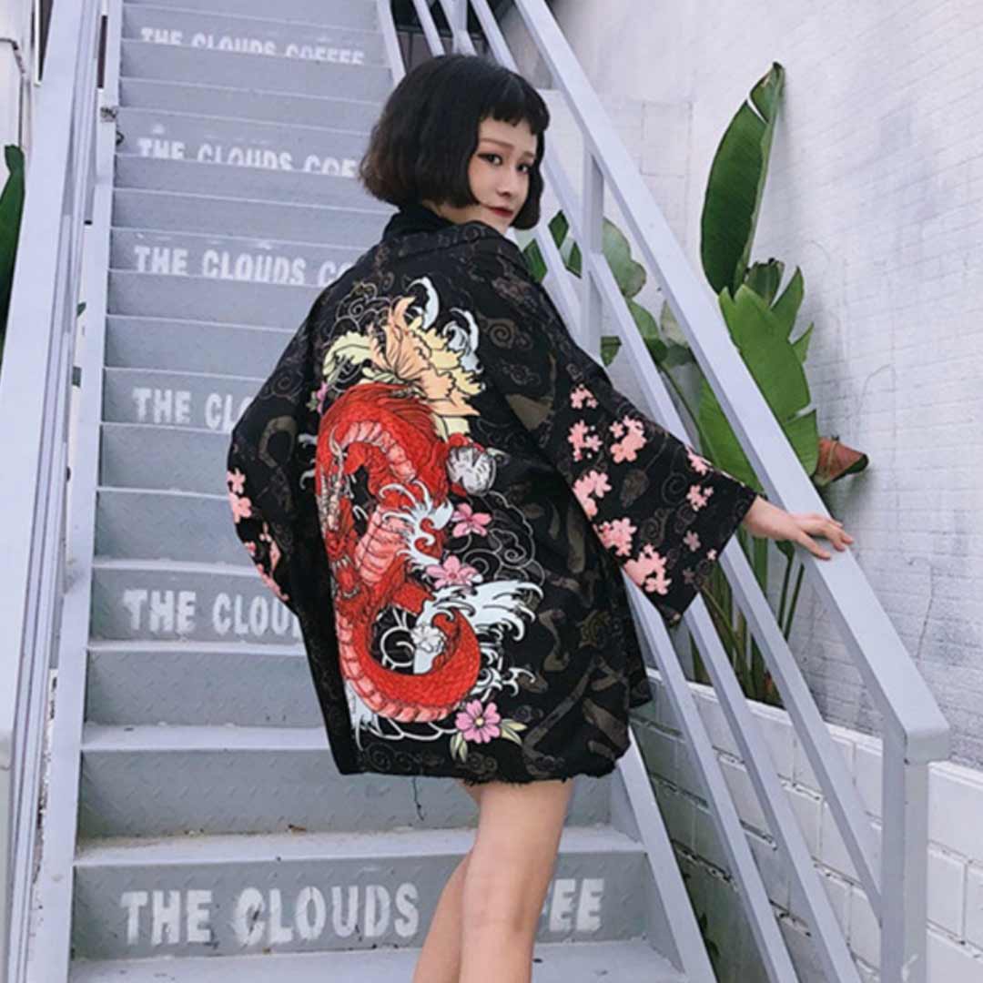 Veste Kimono Japonais Femme - Image 4