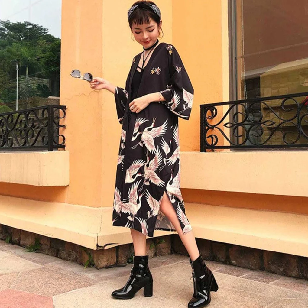 Veste Kimono Long Femme - Image 2